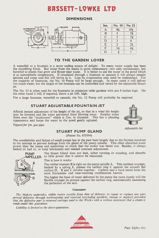 Bassett-Lowke Model Railway and Engineering catalogue 1959