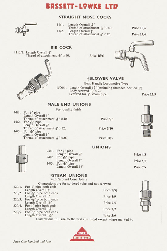 Bassett-Lowke catalogue 1960