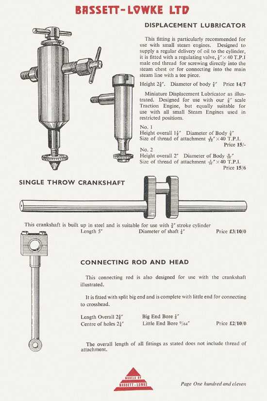 Bassett-Lowke catalogue 1960