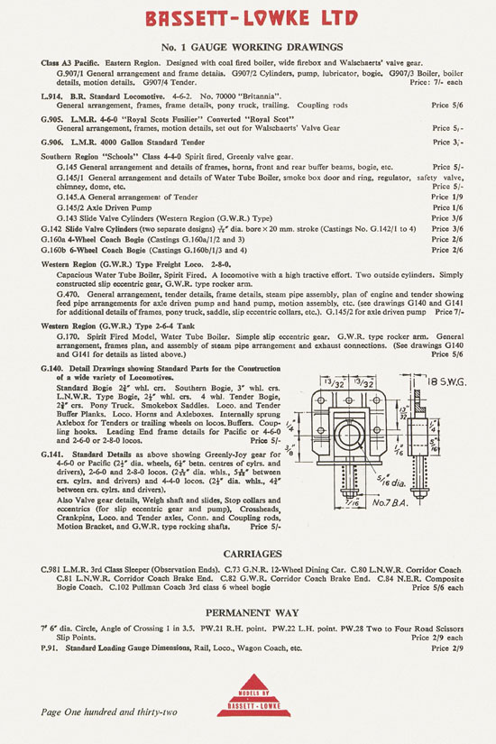 Bassett-Lowke catalogue 1960