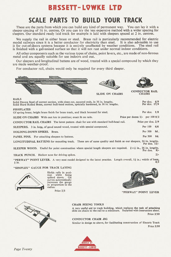 Bassett-Lowke catalogue 1960