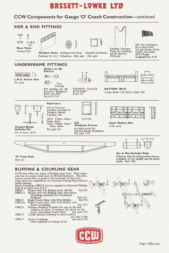 Bassett-Lowke catalogue 1960