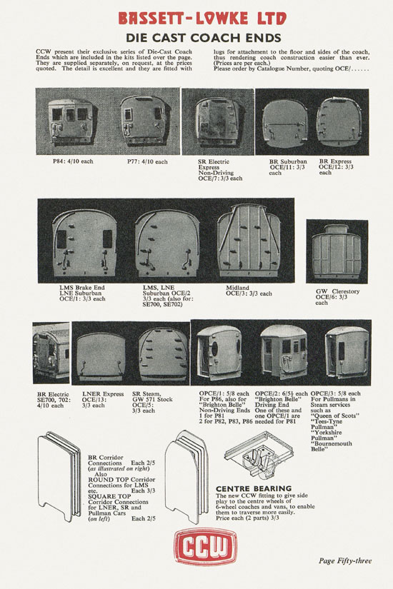 Bassett-Lowke catalogue 1960