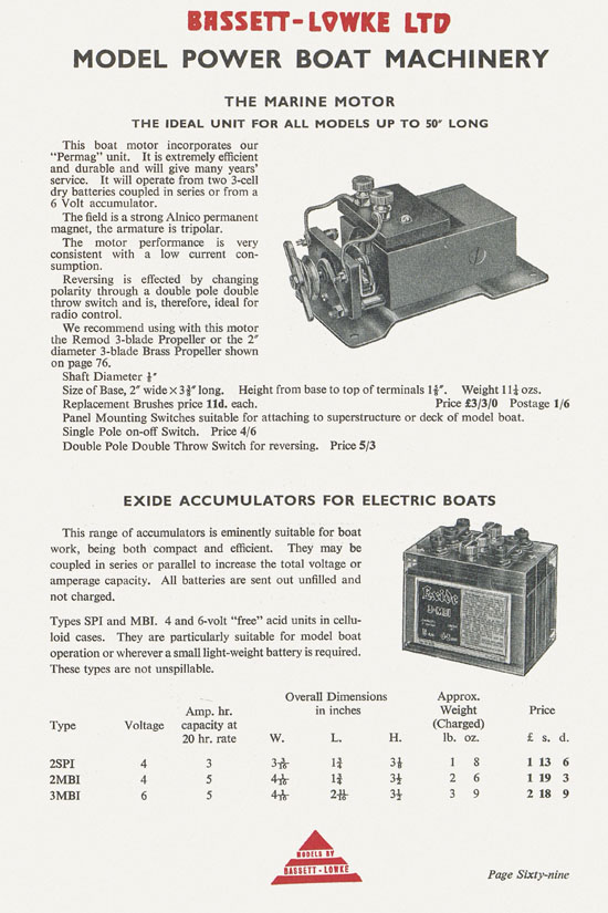 Bassett-Lowke catalogue 1960