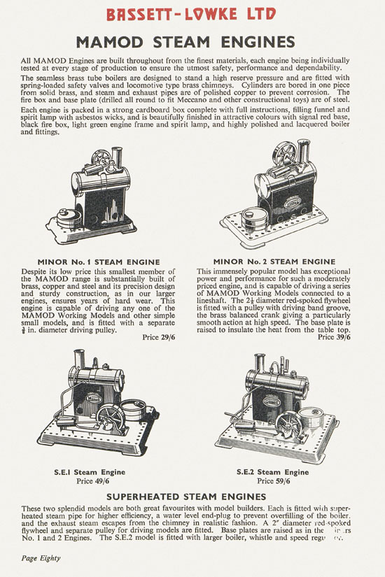 Bassett-Lowke catalogue 1960