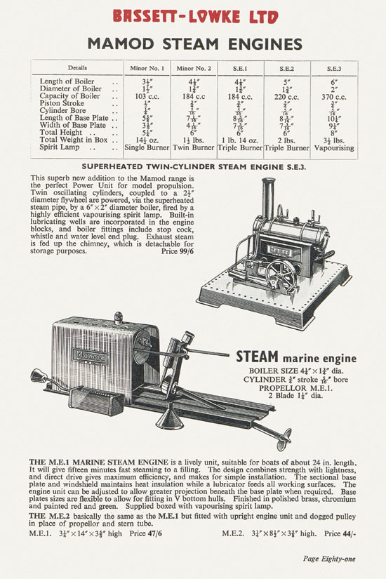 Bassett-Lowke catalogue 1960