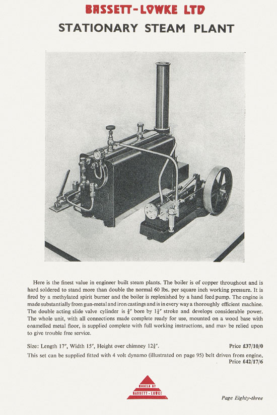 Bassett-Lowke catalogue 1960