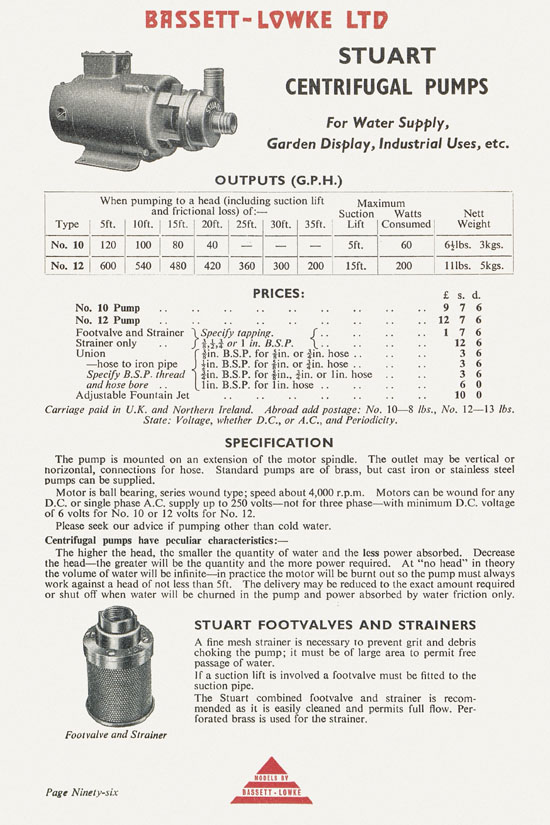 Bassett-Lowke catalogue 1960