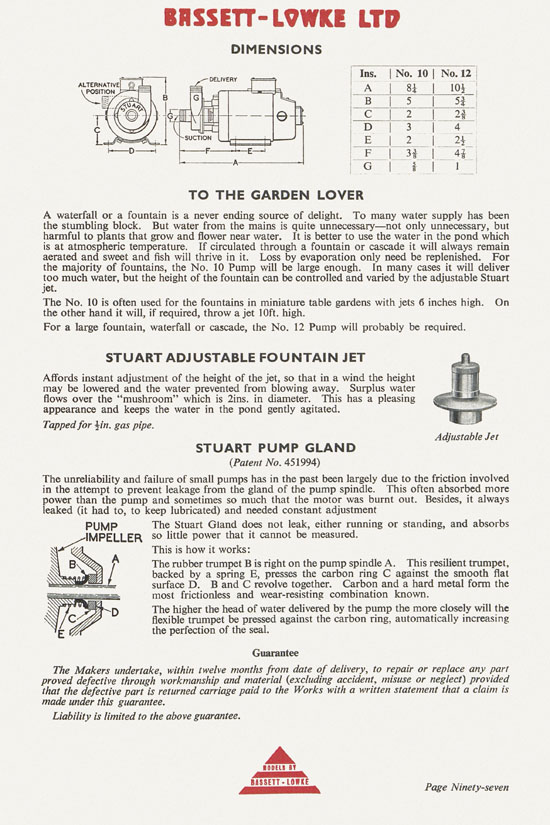 Bassett-Lowke catalogue 1960