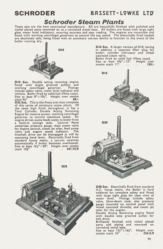 Bassett-Lowke catalogue 1962