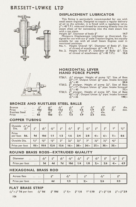 Bassett-Lowke catalogue 1962