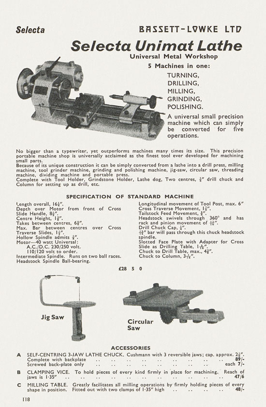 Bassett-Lowke catalogue 1962