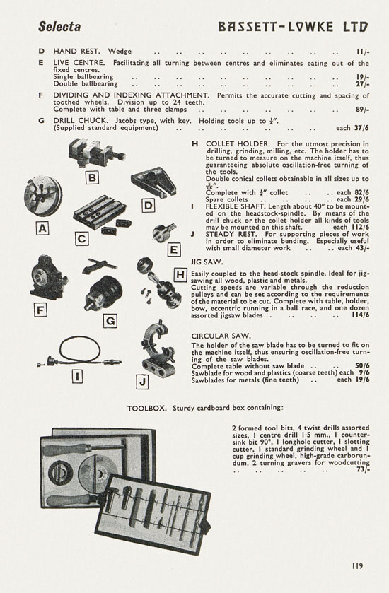 Bassett-Lowke catalogue 1962