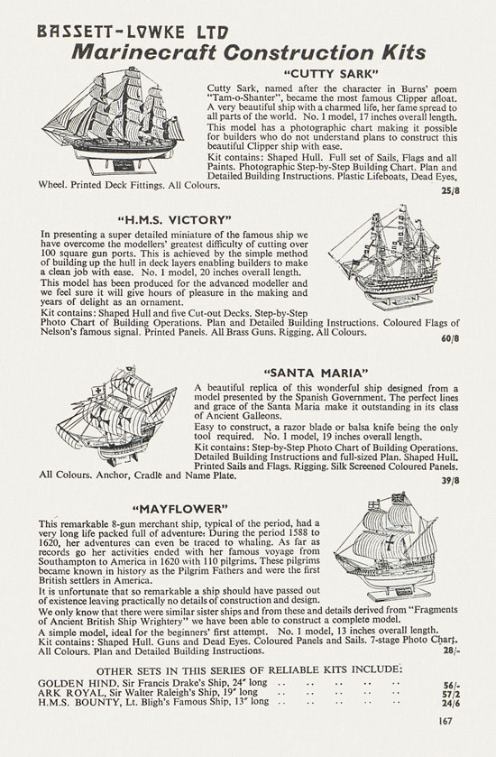 Bassett-Lowke catalogue 1962