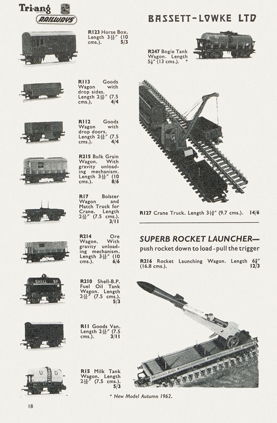 Bassett-Lowke catalogue 1962