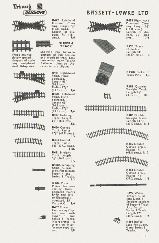 Bassett-Lowke catalogue 1962