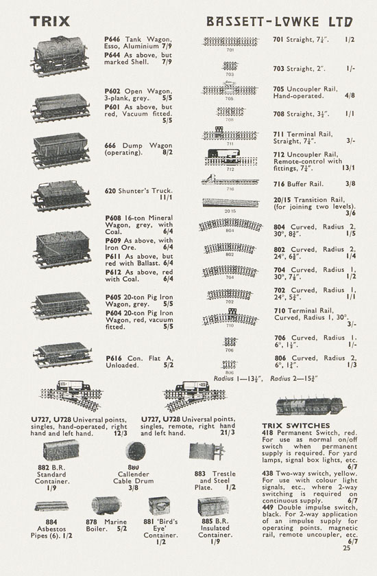 Bassett-Lowke catalogue 1962