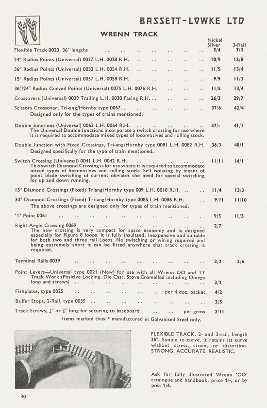 Bassett-Lowke catalogue 1962