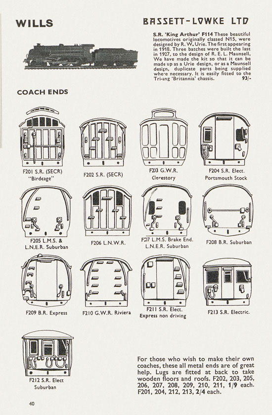 Bassett-Lowke catalogue 1962