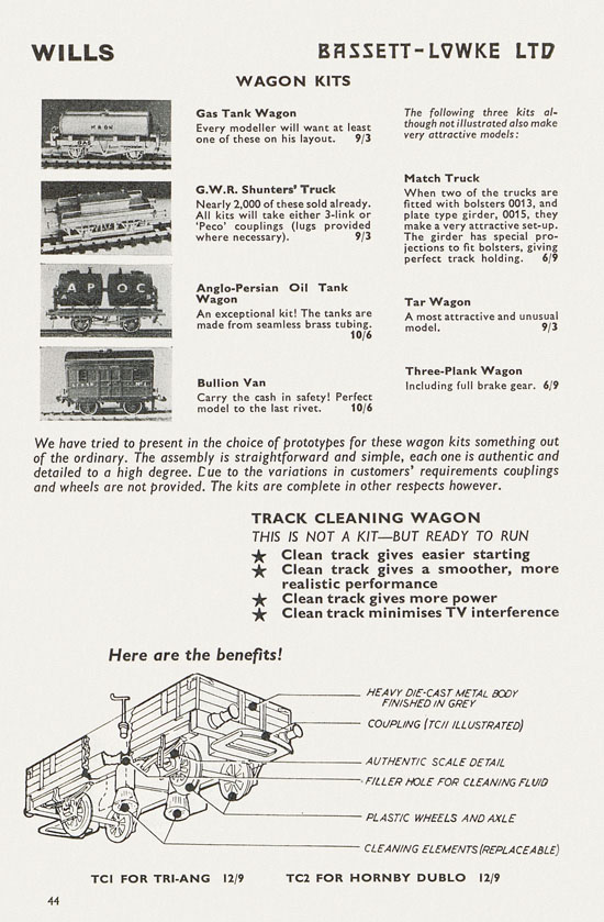 Bassett-Lowke catalogue 1962