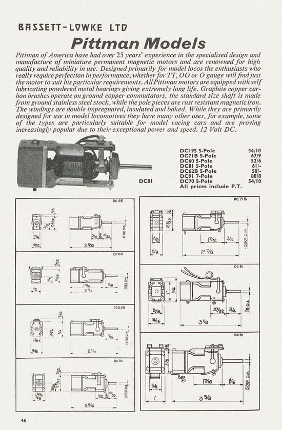 Bassett-Lowke catalogue 1962