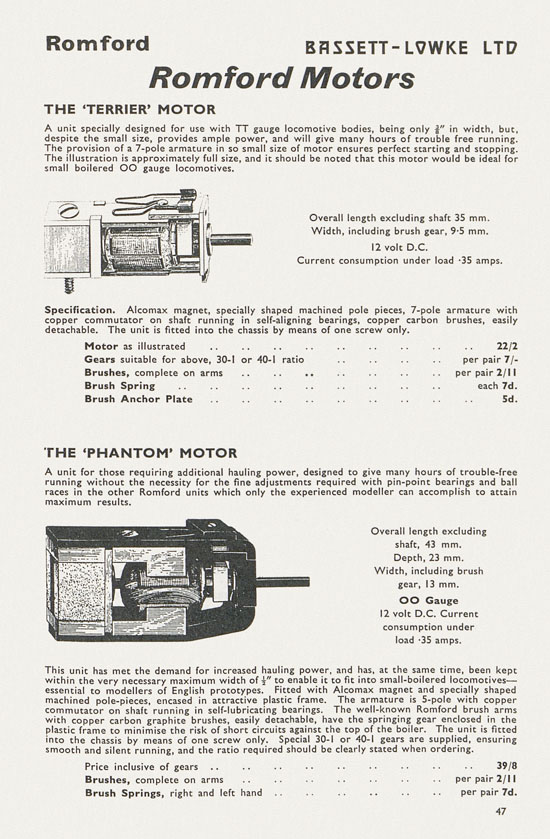 Bassett-Lowke catalogue 1962