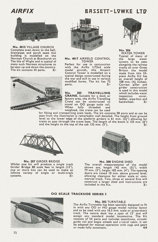 Bassett-Lowke catalogue 1962