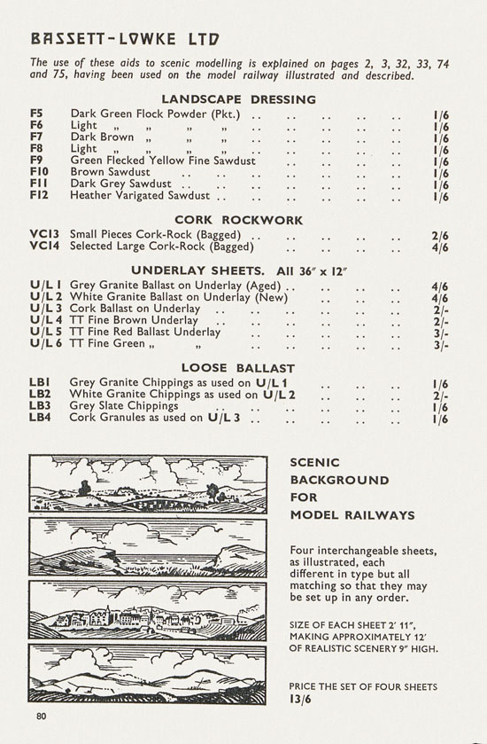 Bassett-Lowke catalogue 1962