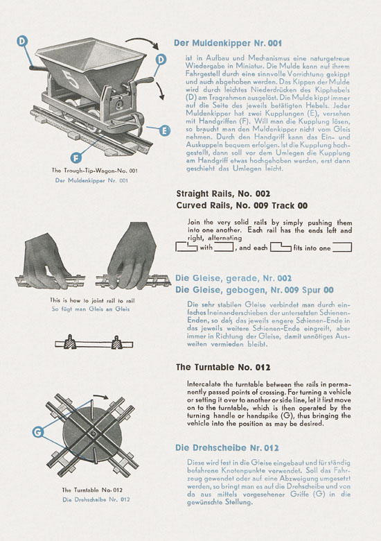 Biller-Bahn Katalog 1956