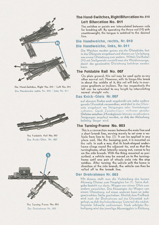 Biller-Bahn Katalog 1956