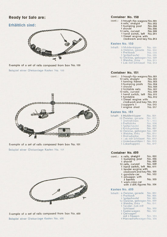 Biller-Bahn Katalog 1956