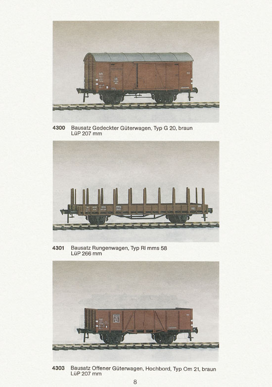 Biller-Bahn Katalog Spur 0 1988