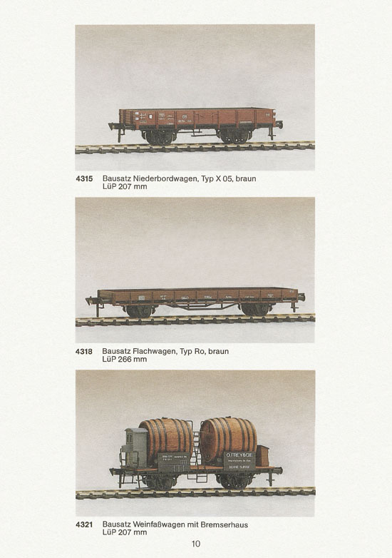 Biller-Bahn Katalog Spur 0 1988