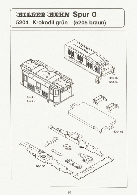 Biller-Bahn Katalog Spur 0 1988