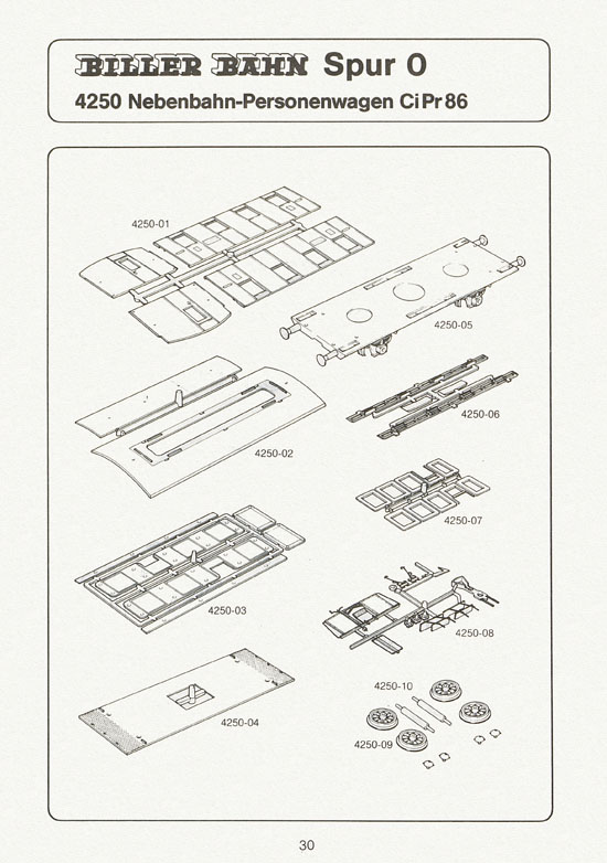 Biller-Bahn Katalog Spur 0 1988