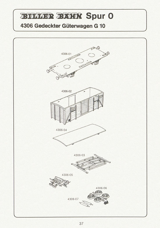 Biller-Bahn Katalog Spur 0 1988