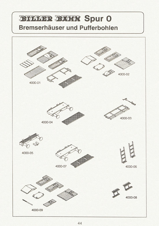 Biller-Bahn Katalog Spur 0 1988