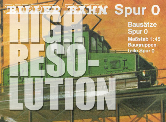 Biller-Bahn Katalog Spur 0 1988