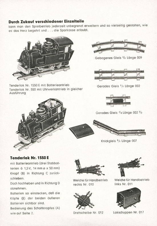 Biller-Bahn Prospekt 1960