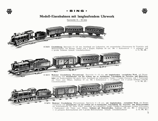 Bing Spielwaren-Katalog 1929