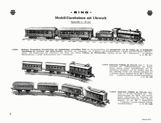 Bing Spielwaren-Katalog 1929