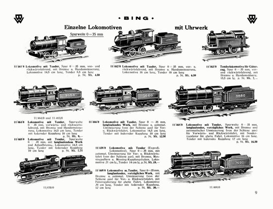 Bing Spielwaren-Katalog 1929