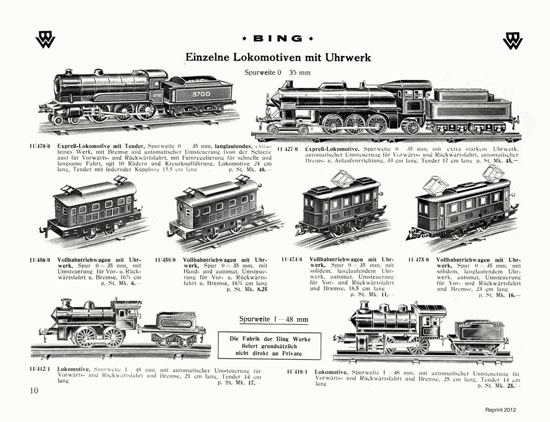 Bing Spielwaren-Katalog 1929