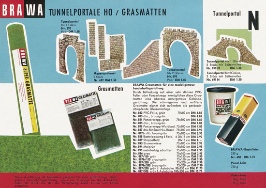 Brawa Katalog 1967-1968