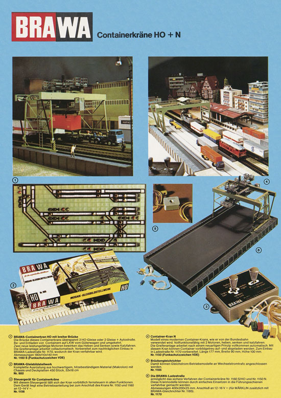 Brawa Prospekt Modellbahnzubehör 1976