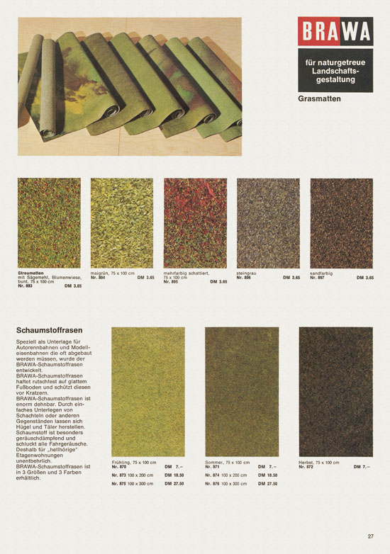 Brawa Hauptkatalog 1971-1972