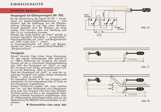 BRAWA Lichtsignale Katalog 1965