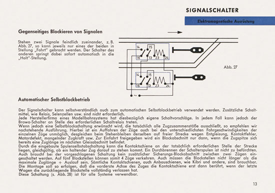 BRAWA Lichtsignale Katalog 1965