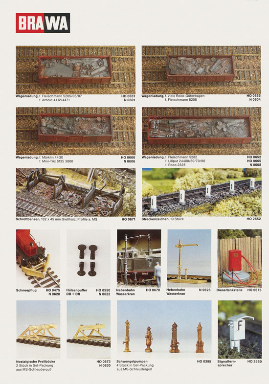 Brawa Prospekt Kurzübersicht 1987-1988