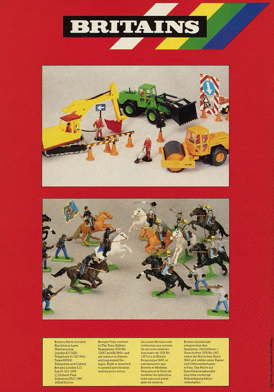 Britains Toy catalogue 1987